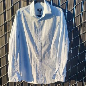 H&M Men's Sky Blue Casual Button Down Shirt